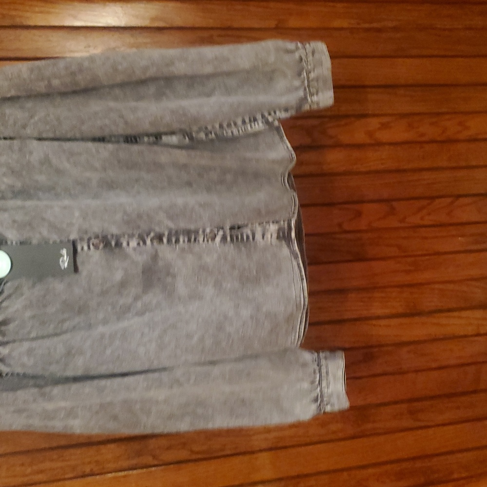 RAILS LINEN BLEND SIZE XXS Gray Denim Women's Top - Picture 4 of 15